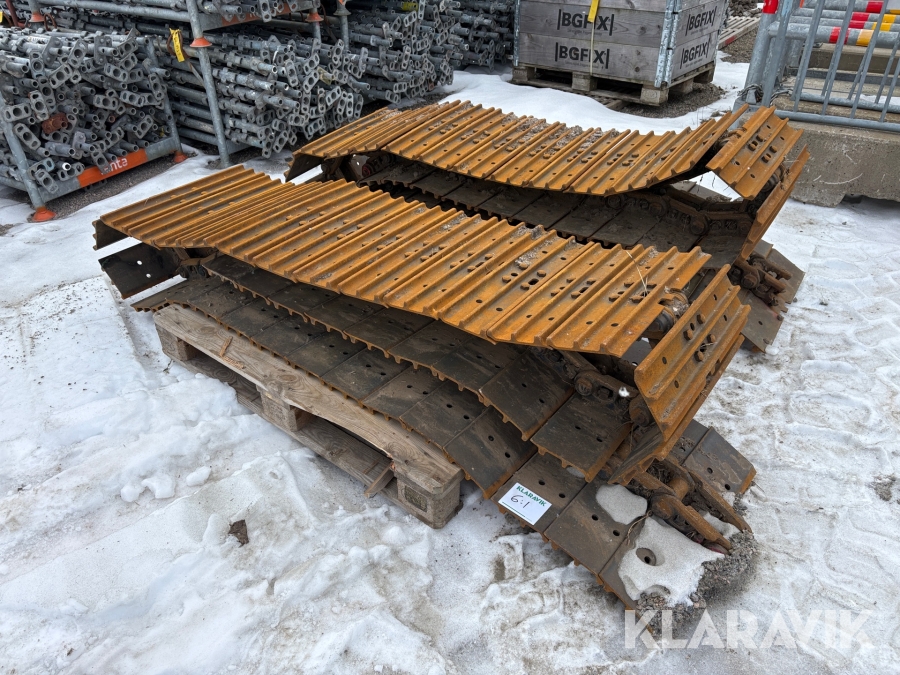 Grävmaskinsband stål 600mm 2st (1st par)