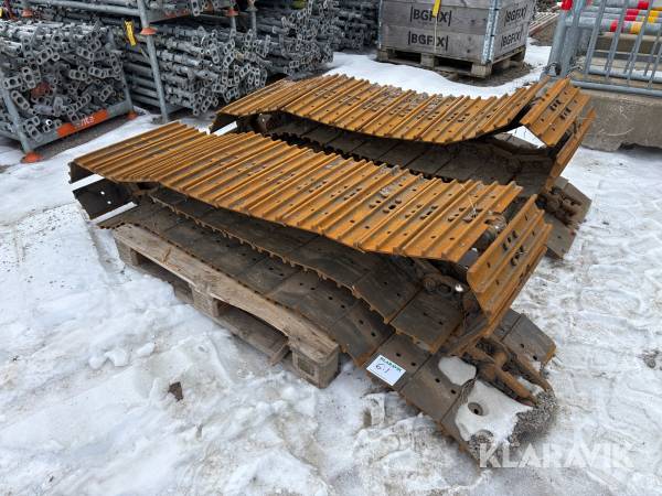 Grävmaskinsband stål 600mm 2st (1st par)