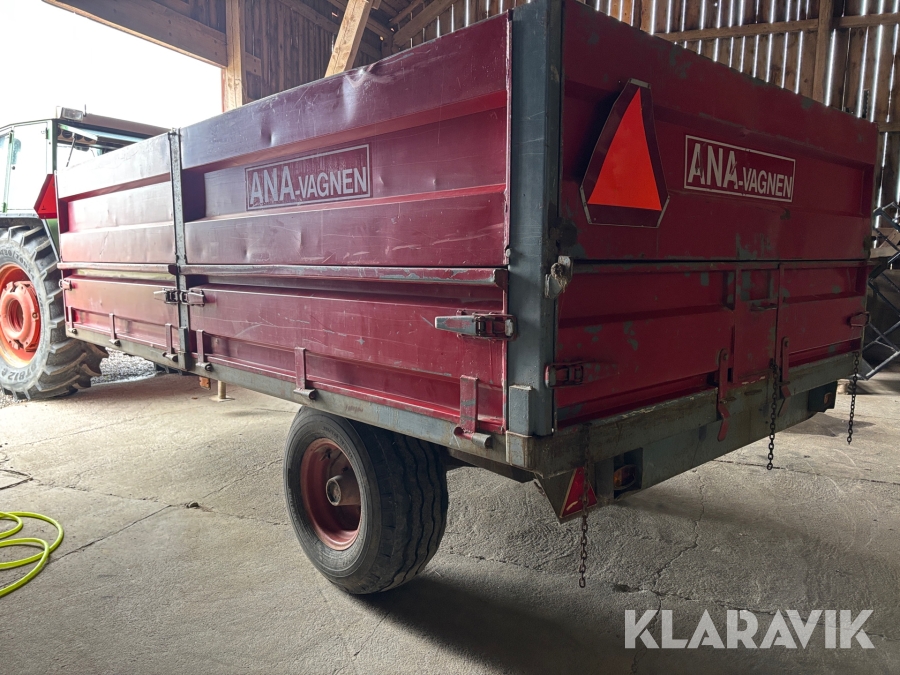 Spannmålssläp Ana Vagnen Weckmann tippfunktion 6.5t