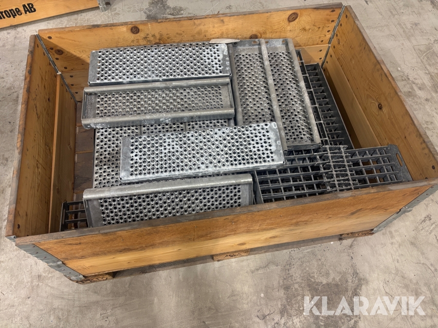 Pall med fotsteg till trappor