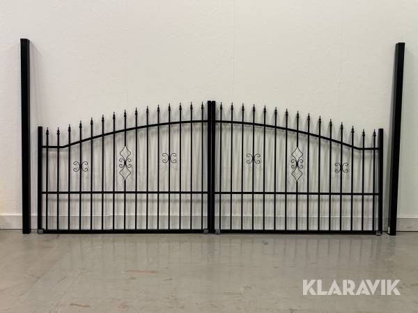 Appstyrd Automationsgrind i smide Staketgrossisten Boden 400x150cm