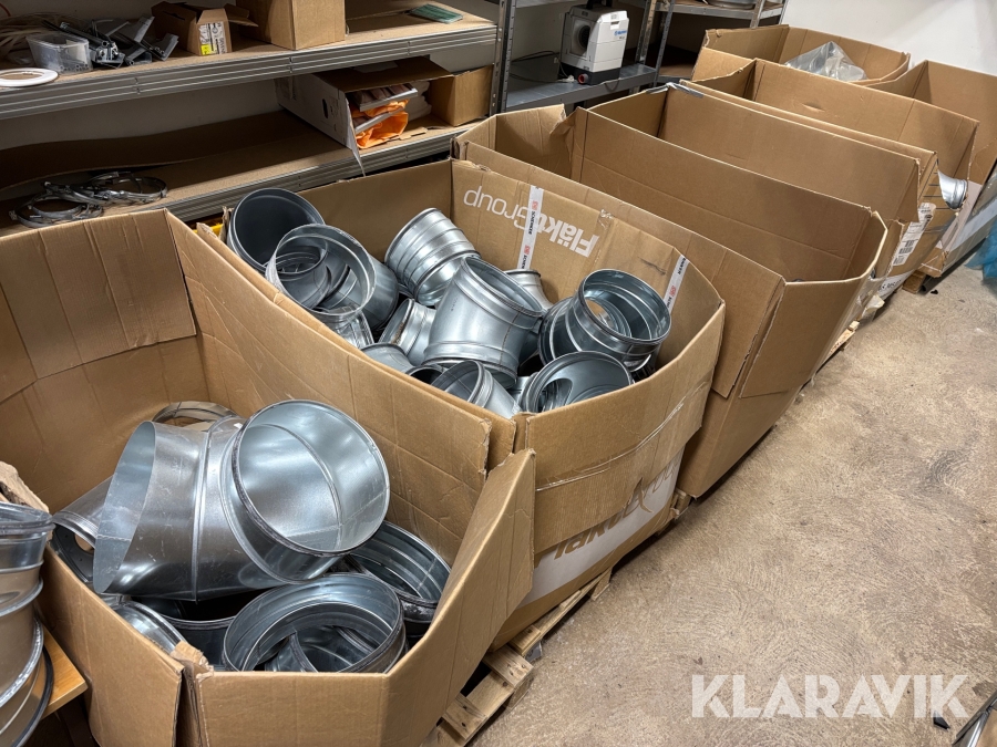 Ventilationsmaterial stort parti