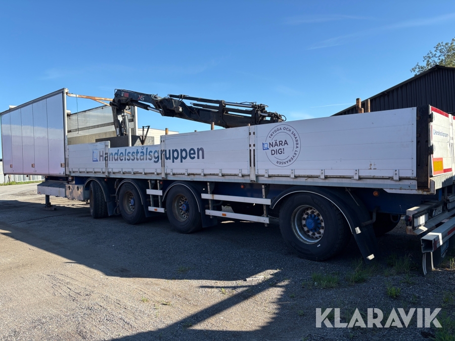 Krantrailer Kaupe 4UPPE170 med Hiab 166 E-5