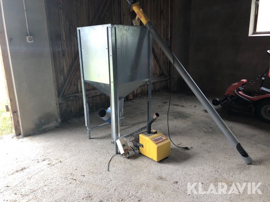 Pelletsbrännare med skruv förråd Mafa  