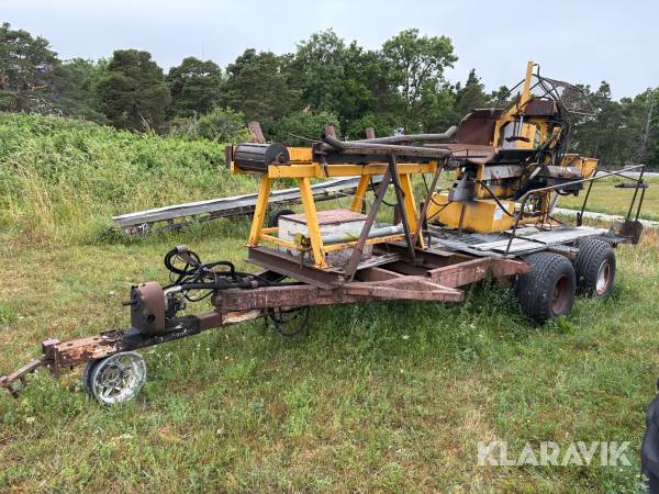 Vedprocessor Kisa T45 på vagn