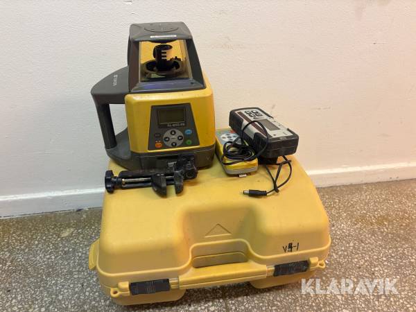 Tvåfallslaser Topcon RL-200 2S inkl. mottagare, fjärrkontroll & laddare