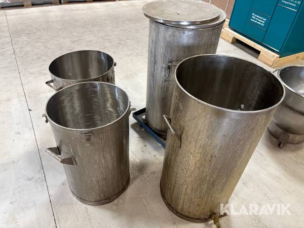 Rostfria blandningskärl