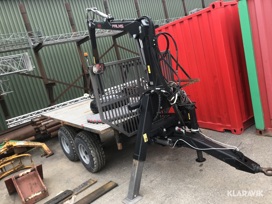 Skogsvagn Palms 500 med kran 