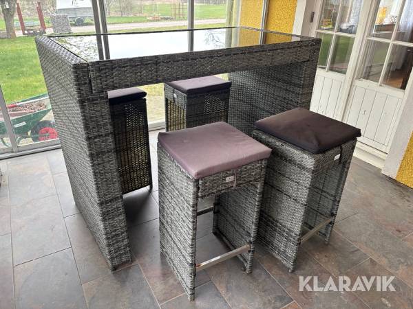 Utemöbler / rottingsett Comfort Garden 4stolar samt bord