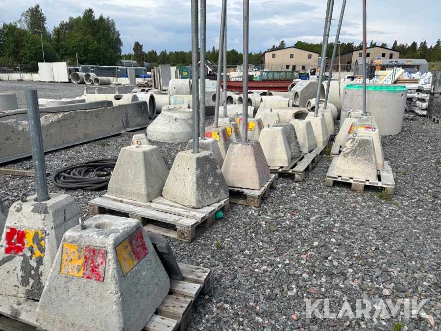 Parti med betongsuggor