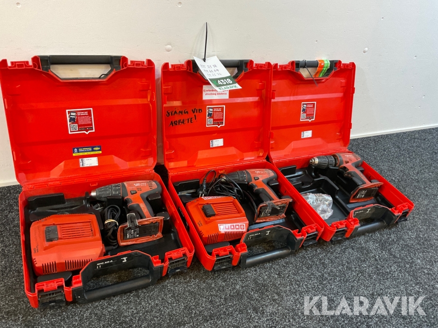 Borrskruvdragare Hilti SFC 22-A 3 st