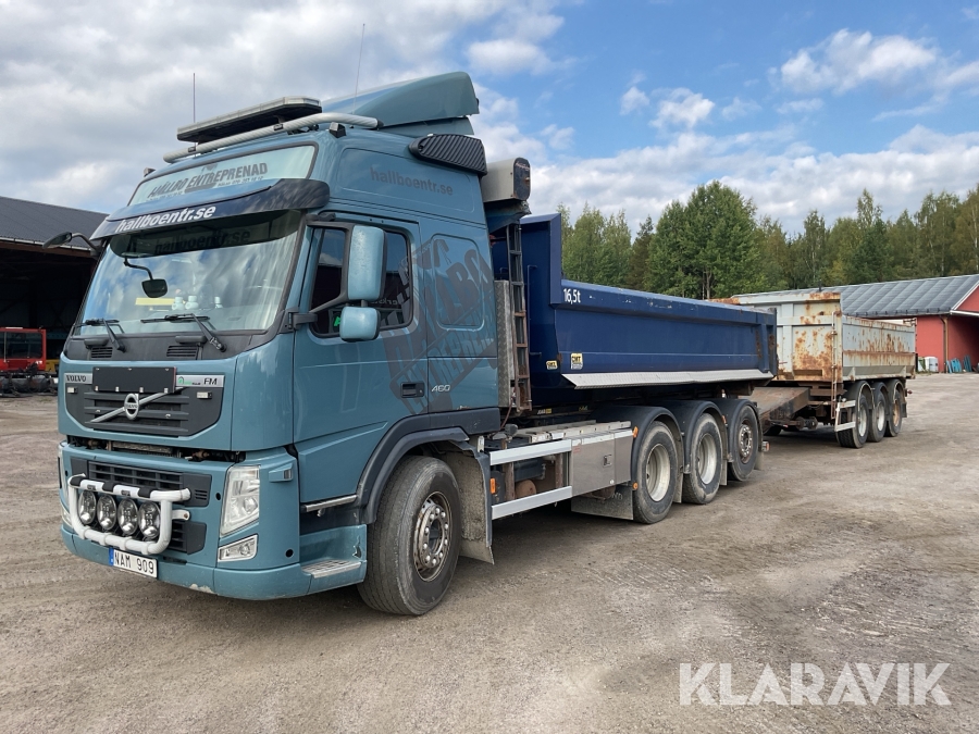 Lastväxlare + Tridemkärra Volvo FM 8X4 Släp Ilsbo T1-3K