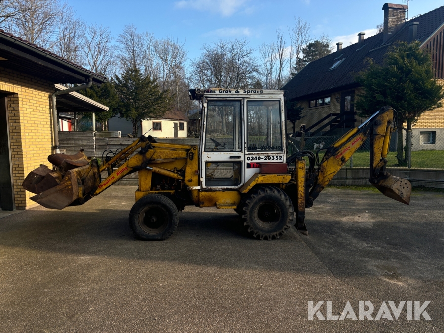 Traktorgrävare Thwaites Alldig med 7 redskap