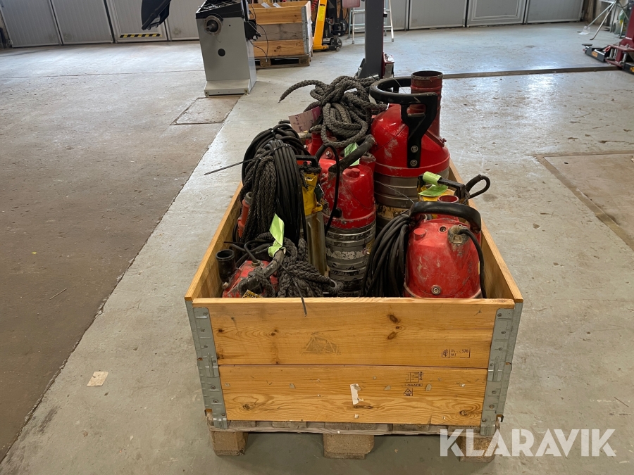 Diverse slam,länspumpar Atlas Copco,Grindex