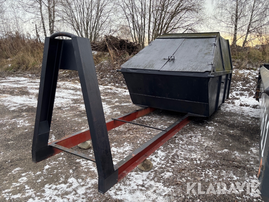 Lastväxlarflak med container