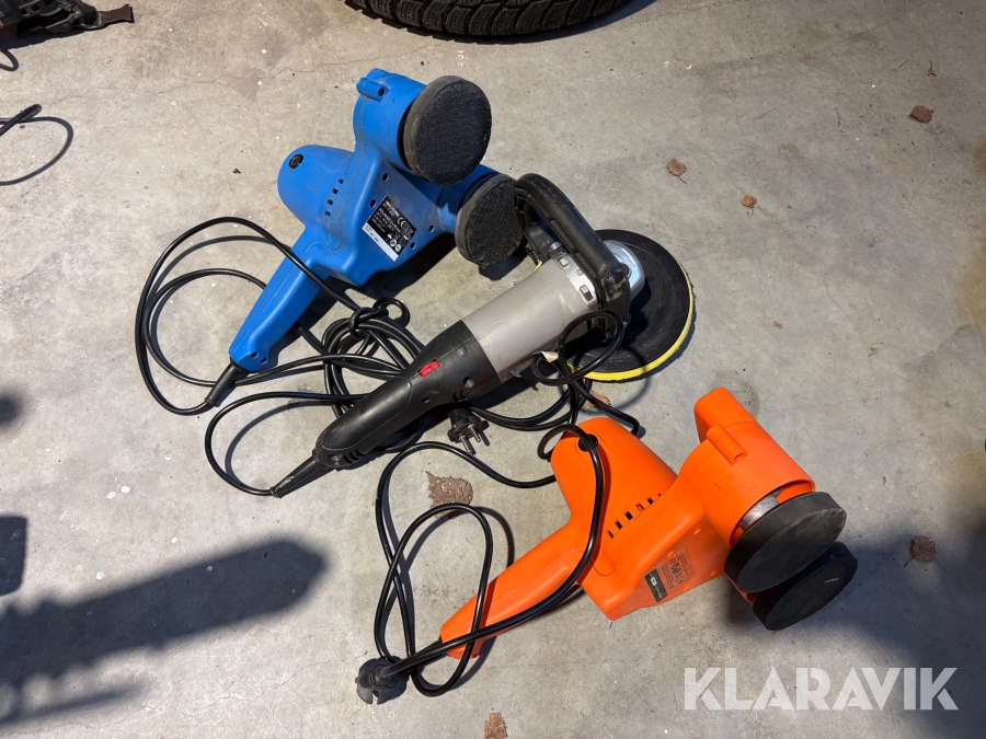 Slip/poleringsmaskin Biltema, Meectools 3 st