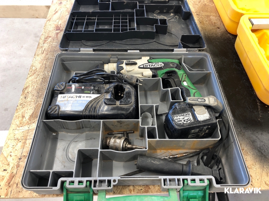 Borr & Bilningsmaskin Hitachi DH 18DL batteridriven