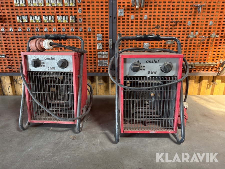 Värmefläktar Anslut 2st