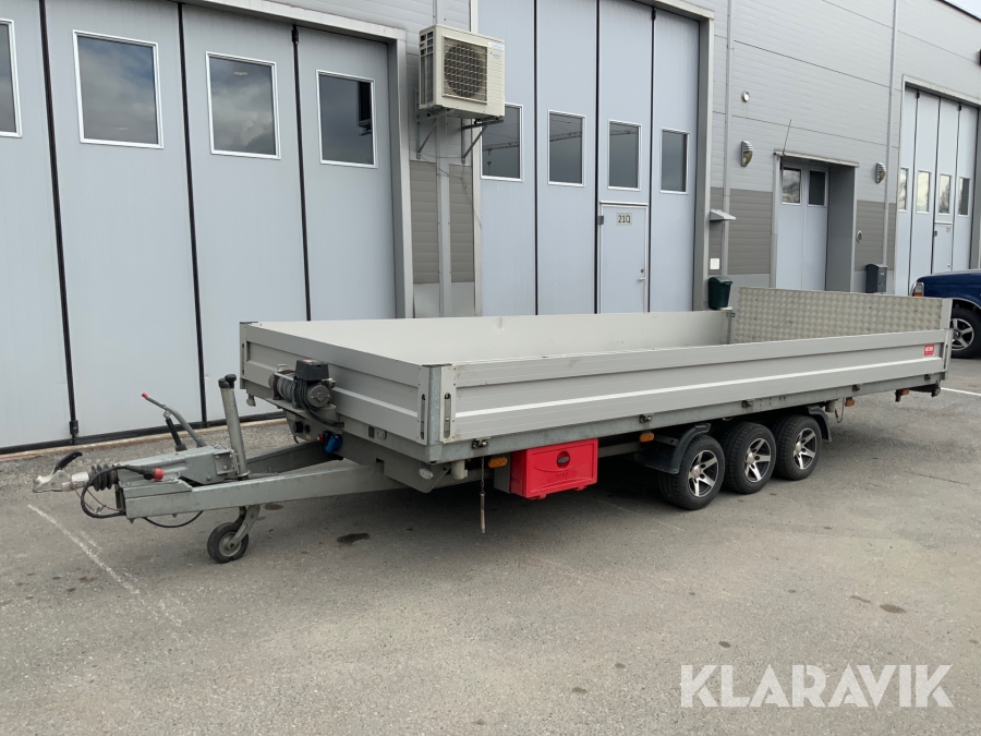 Personbilssläp Westbay Agados Adam B3 med 3-vägstipp