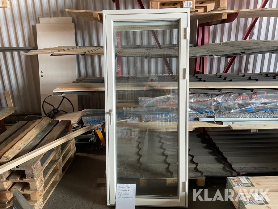 Altandörr 90x210 aluminiumutsida