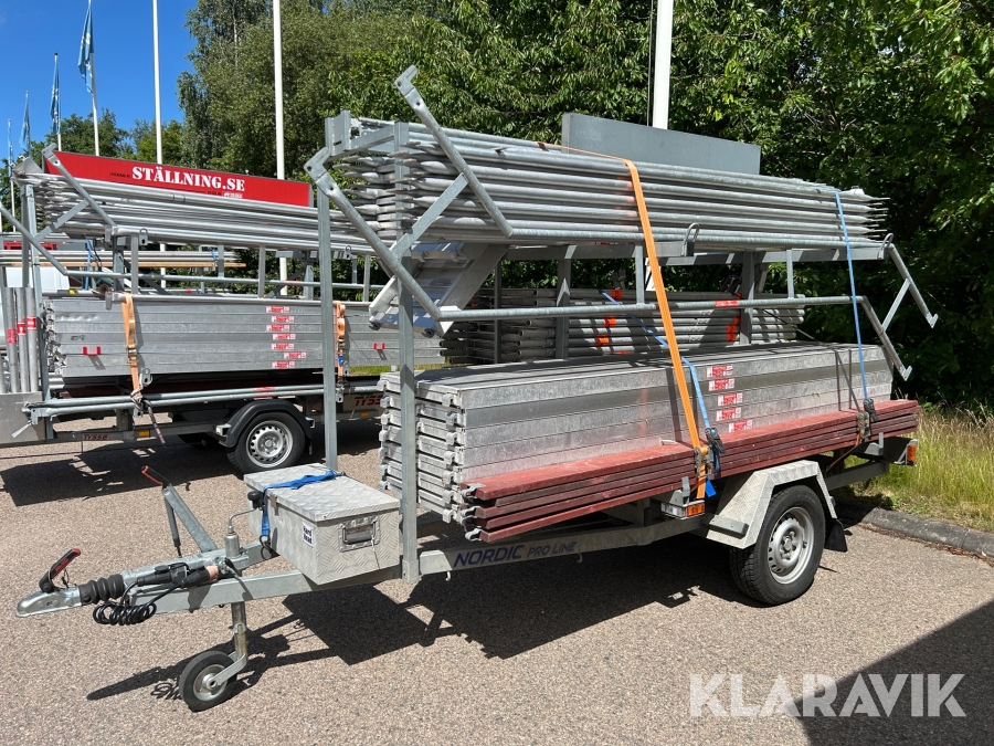 Ställningssläp Nordic car trailer   
