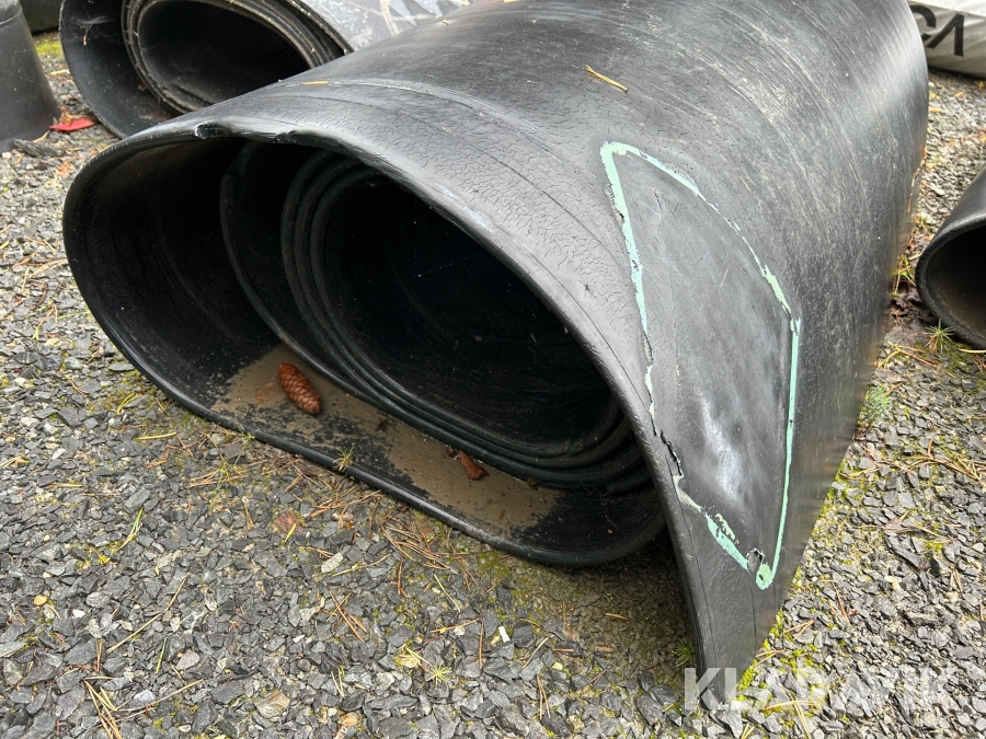 Gummimatta 6 m med vävd kärna