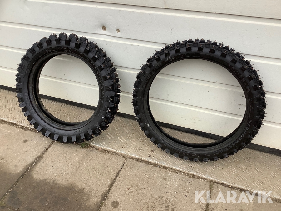 Crossdäck Dubb Michelin 2st, 80/100-12, 60/100-14