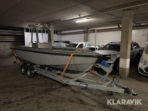 Aluminiumbåt Egentillverkad med båttrailer