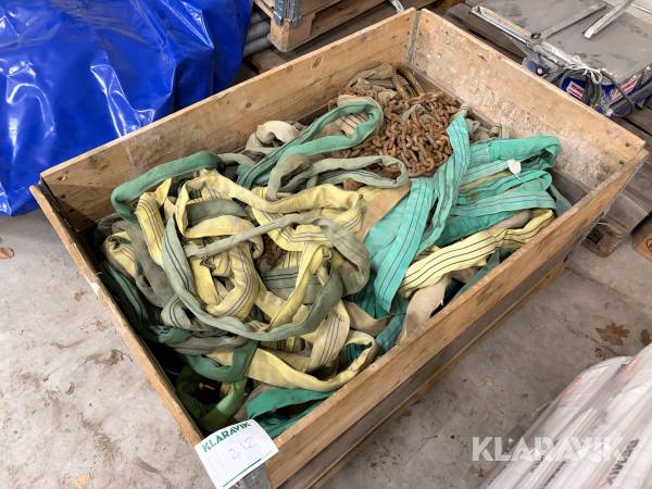 Diverse stroppar och kättingar