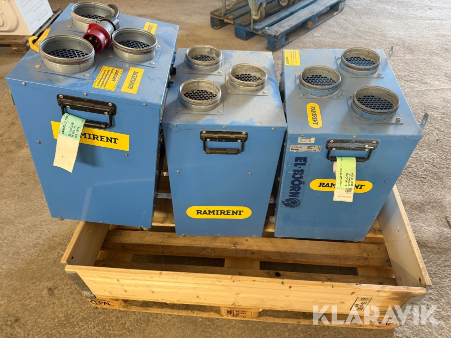 Hetvattenfläkt och varmluftsfläkt El-Björn TF 15 HVT, TF9EL-S