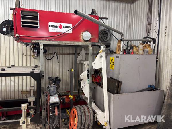 Alloljepanna Clean Burn CB-550-CE 5W samt Tank Huskvarna 1500Liter