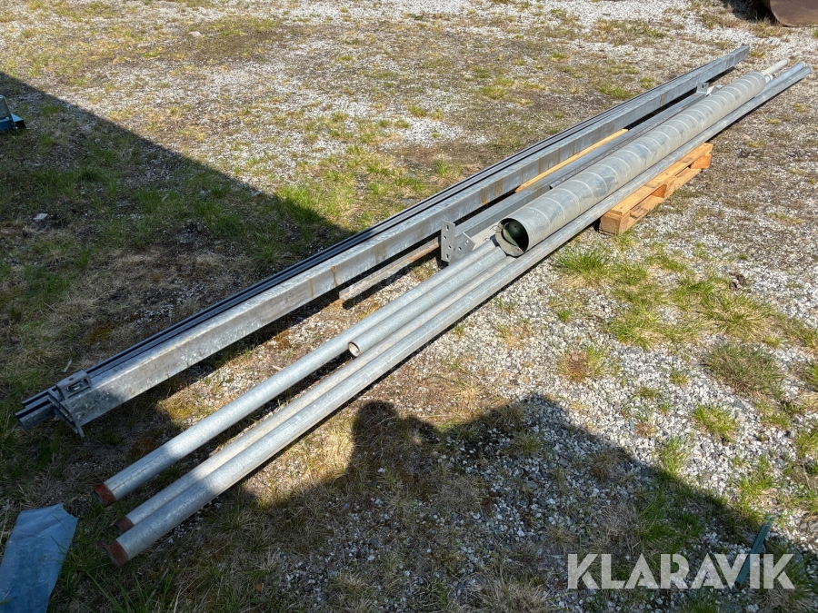 Diverse galvat järnmaterial