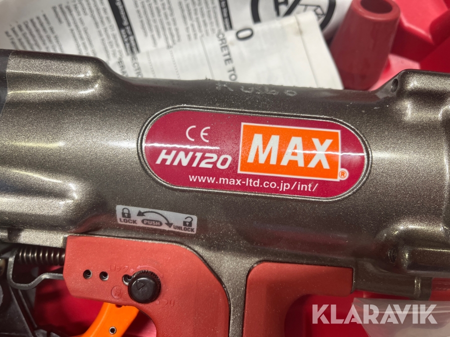 Betongpistol MAX HN120, Gävle, Klaravik auktioner