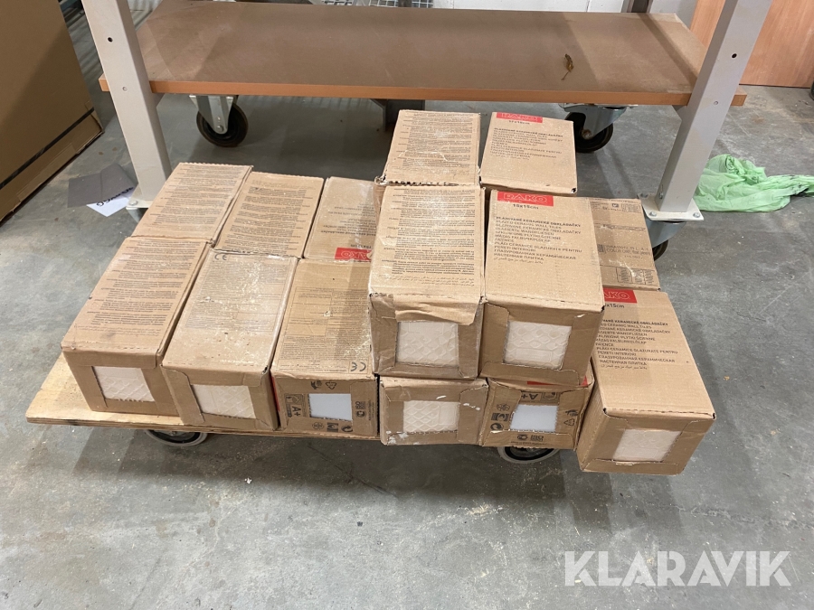 Vitt kakel 15x15 cm Rako 16 st paket