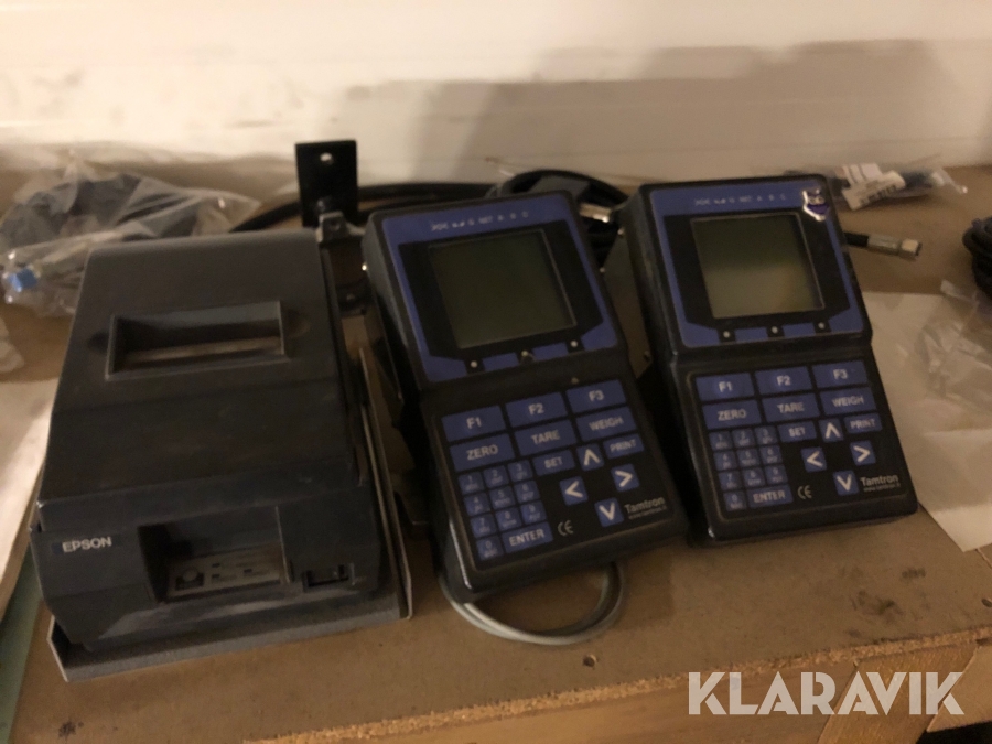 Hjullastarvåg Tamtron Pkv 100 & 200 med Epson skrivare