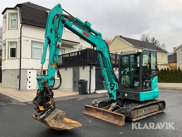 Grävmaskin Kobelco SK55SRX-6 med rotator och redskap