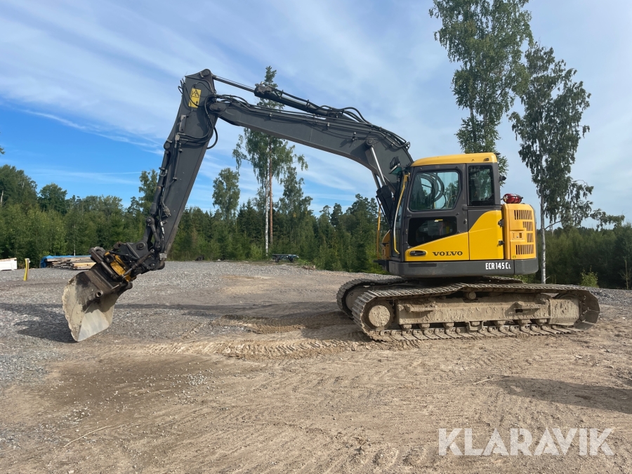 Grävmaskin Volvo ECR145CL, Lindesberg, Klaravik auktioner