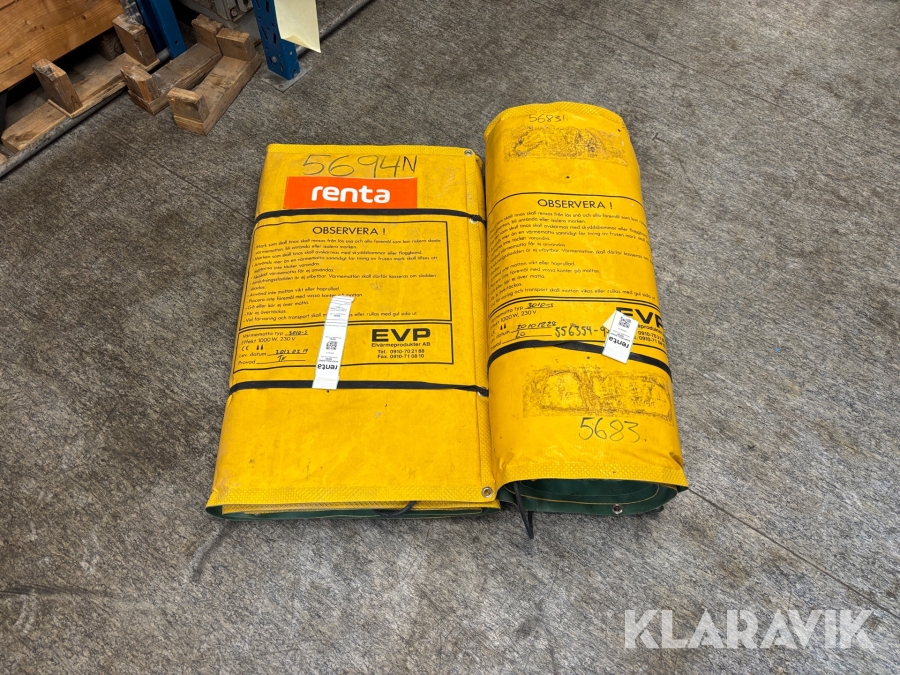 Värmemattor EVP 3010-5 2st