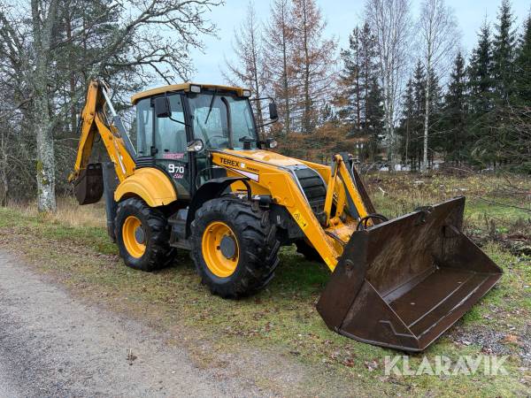 Traktorgrävare Terex Fermec 970 Elite med redskap