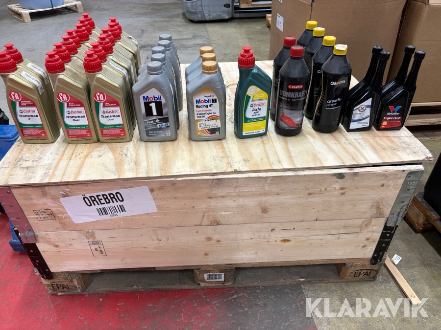 Motorolja växelådsolja mm Castrol Olika märken