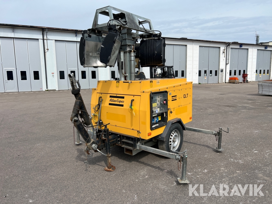 Belysningsmast dieselgenerator 10 m Atlas Copco QLT H40