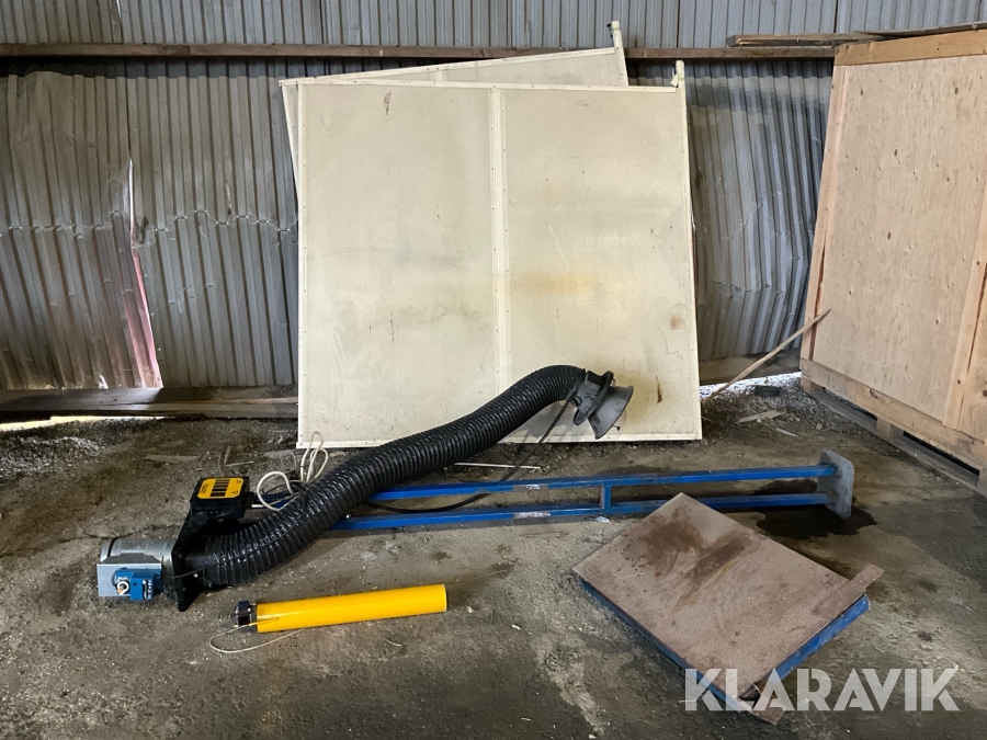 Svetsutsug Plymovent LM-2 och svetsväggar