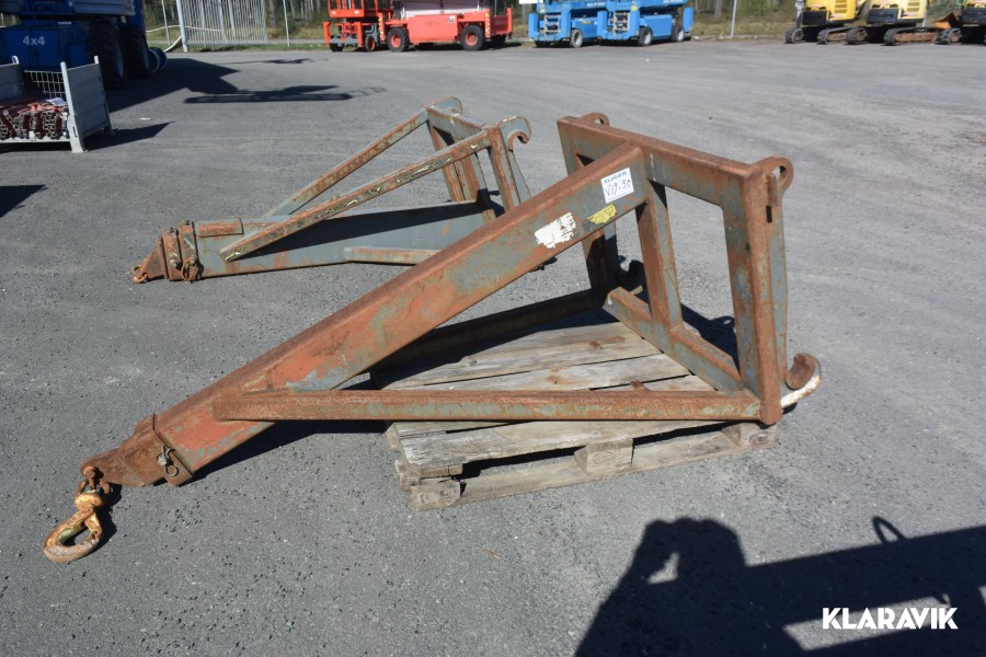 Kranarm / jibb Norje smide 32 maxlast 1900 kg stora BM fästet