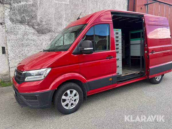 Pickup Volkswagen Crafter med verkstadsinredning