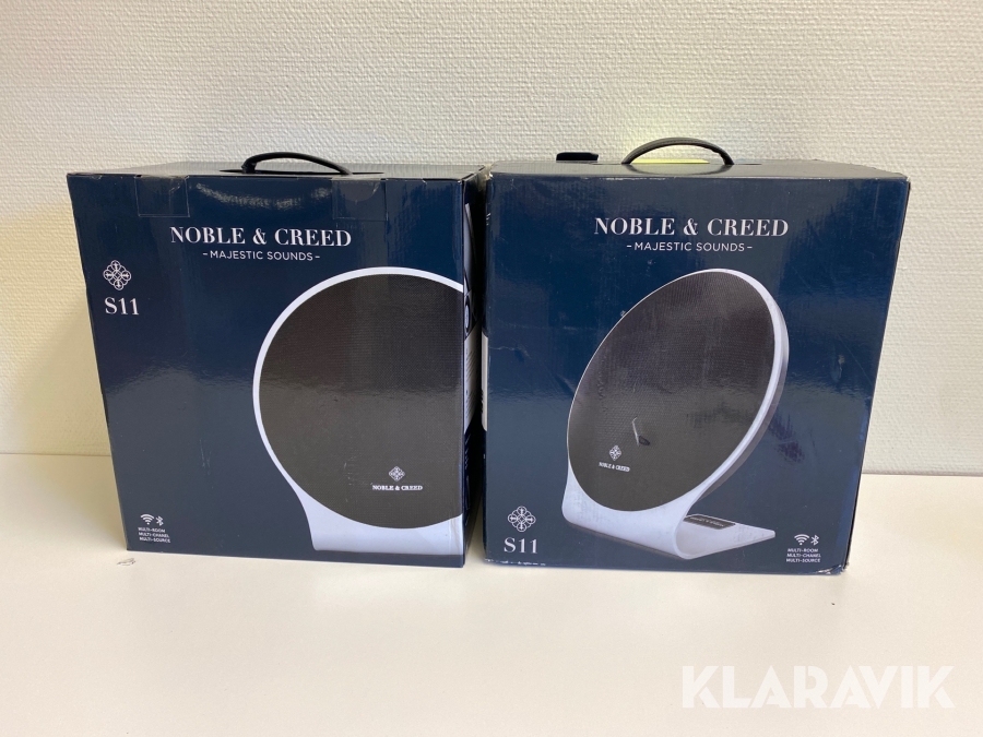 Blåtandshögtalare Noble & Creed S11 2 st demo/retur