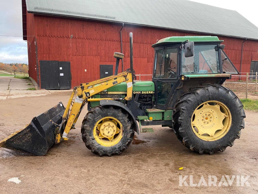Traktor John Deere 2650 med lastare 
