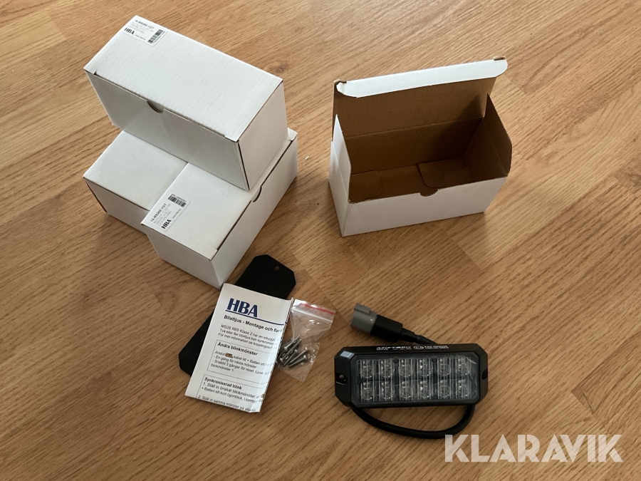 Blixtljus HBA Axitech MS26 LED, 18 W, 4 st