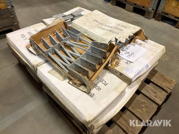 Stolpsko för ingjutning U-form 46x60x120x4.0x16x200mm 173st