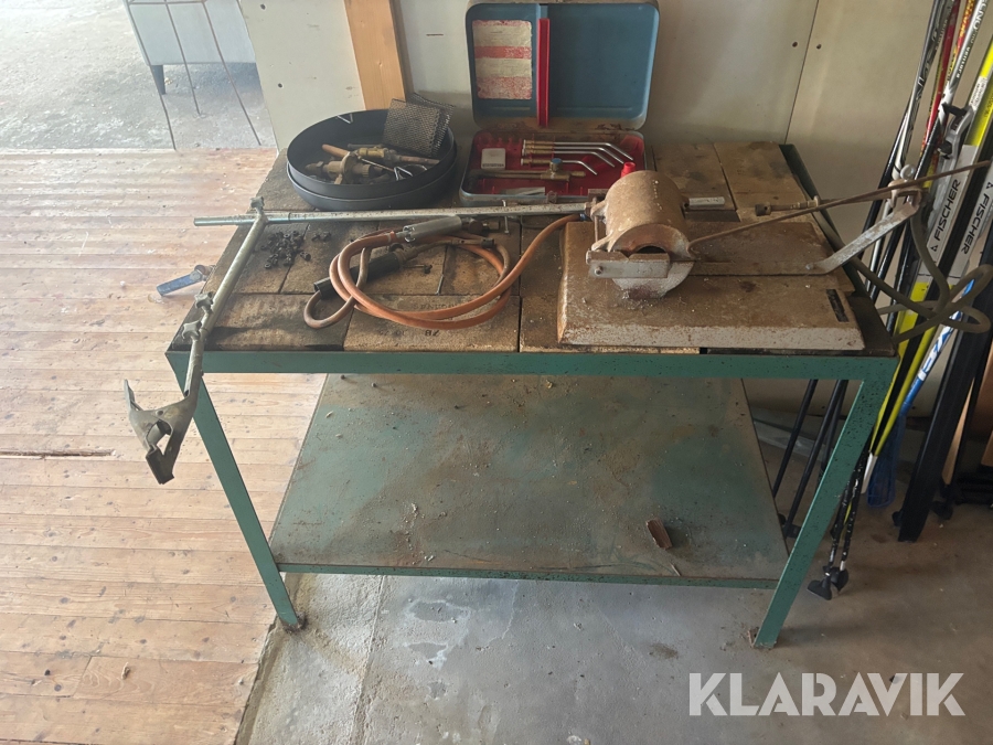 Gasoldriven ässja på svetsbord