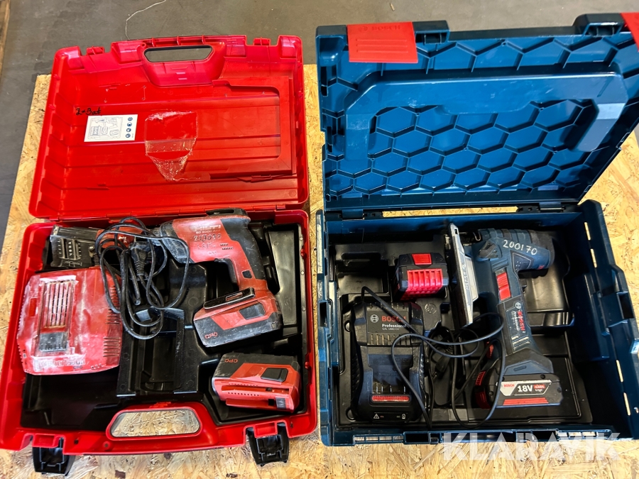 Skruvdragare 1 st, Skruvautomat 1 st, Sticksåg 1 st